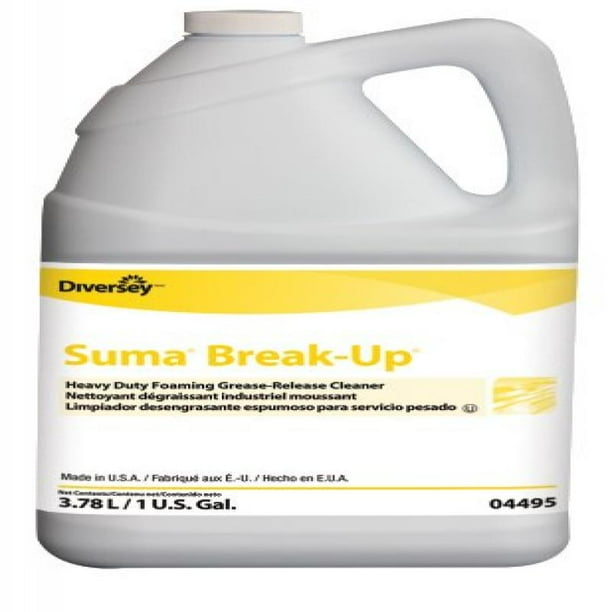 suma breakup heavy duty foaming greaserelease cleaner 4 x 1gal/3.78l