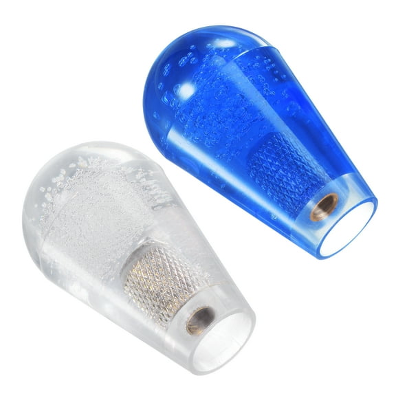 Uxcell Blue White Ellipse Oval Joystick Rocker Ball Top Handle for Arcade Game