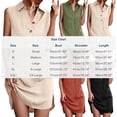 thumbnail image 2 of Bosfbaoi Women's Sleeveless Shirt Dress, Collared Button Front Solid Color Mini Dress, Lightweight Breathable Casual Sundress for Daily Wear, 2 of 7