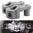 thumbnail image 3 of Elevador de manillar de motocicleta de 22 mm a 28 mm, extensor ajustable, kit de elevación de altura plata, 3 of 6