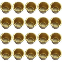 Metal Candle Insert For Taper Candles, Decorative Diy Candle Holders For Homemade Wooden Concrete Or Vase Projects, 20-Pack Metal Candle Inserts