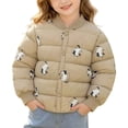 thumbnail image 2 of PureCasa Jackets for Kids 1-7 Years Lightweights Warm Long Sleeved Cute Printed Button Down Closure Jacket for Winter, 2 of 9