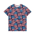 thumbnail image 3 of IYYVV Funny 4Th Of July Shirts Trendy Summer Tops Funny Scoop Neck July 4Th Independence Day Graphic Tees Short Sleeve Plus Size Blouses For Women Spring Sweatshirt Blue L, 3 of 4