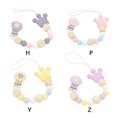 thumbnail image 6 of Pacifier Clip Baby Boys Girls Pacifiers Holder Strap Paci Clips Silicone Beaded Lanyard Teether Toys Soothie Binky for Baby Boys Girls Newborn, 6 of 7