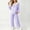 #1Purple, variant on Acaics Girls' 2 Piece Plaid Pajama Set: Lace Ruffle Crew Neck Long Sleeve Loose Wide Leg Sleepwear Pants, Soft Casual All Season Loungewear Outfits for Girls Ages 2–17