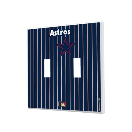 Houston Astros 1975-1981 Cooperstown Pinstripe Double Toggle Light Switch Plate