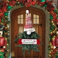 thumbnail image 4 of Christmas Gnome Wreath, Festive Holiday Door Decoration, Durable Handmade Christmas Wall Hanging with Easy-to-Hang Loop, Versatile Seasonal Decor for Front Door or Indoor Use, 4 of 6