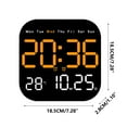 thumbnail image 2 of Giunmcul LED Digital Electronic Clock Temperature Humidity Display Silent Operation Wall Desk Alarm Clock, 2 of 6