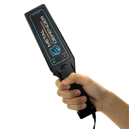 - Portable Security Hand Held Metal Detector Wand Scanner Audio Alert + LED Indication