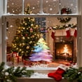 thumbnail image 4 of Hometravel Christmas Window Decorative Stickers, Removable Holiday Themed Window Clings, Festive Seasonal Decor for Glass, Mirrors, Home Display, 4 of 6