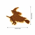 thumbnail image 3 of LED Halloween Witch Wall Decorations, Rustic Wooden Witch Lighted Decor 7pcs For Home Party, 3 of 7