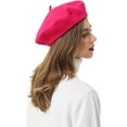 thumbnail image 5 of French Beret-Classic Wool Beret Solid Color Womens Beret Cap Hat, 5 of 7