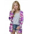 thumbnail image 6 of MKOSPLRT Girl's Open Front Cardigan Long Sleeve Sequined Graphic Cardigan Jacket Kids Casual Loose Outerwear Coats with Pockets 5-14Y, 6 of 8