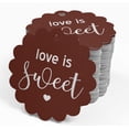 thumbnail image 4 of Inkdotpot Pack Of 100 Real Silver Foil Paper Tags Love Is Sweet Wedding Favor Hang Tags, 4 of 6