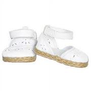 Springfield Collection Doll Shoes: White, 1.5 x 3 inches