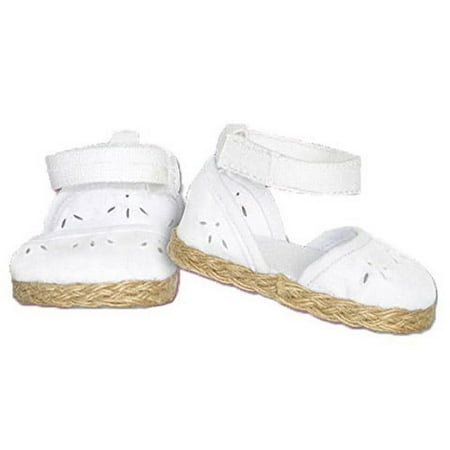 Springfield Collection Doll Shoes: White, 1.5 x 3 inches