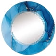 thumbnail image 3 of DESIGN ART Designart 'Blue Luxury Abstract Fluid Art IX' Printed Modern Wall Mirror 20in.x30in., 3 of 5