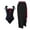 Black#womens swimsuit cover up set, variant on Swimsuit Sarong for Women Summer 2025 One Shoulder 1 Piece Bathing Suits with Cover Up Wrap Skirts Beach Summer Vacation 2025 Swimwear Hot Pink,L