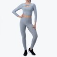 thumbnail image 5 of Abomasnow Loungewear Sets for Woman 2 Piece High Waist Suits Sports Yoga Gym Hollow Out Tops Legging Wear Athletic Clothing Set Workout Tracksuits, 5 of 5