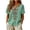 Mint Green, variant on Boho Shirts Aztec Tops Ethnic Embroidered Tops for Women Short Sleeve Boho Shirts V Neck Tunic Peasant Clothes Mint Green S