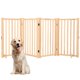 thumbnail image 1 of Yeshouse puerta de seguridad para perros de madera sin pintar, valla plegable independiente para mascotas, ideal para casas, escaleras y puertas, diseño práctico, fácil de mover y usar en interiores, 1 of 7
