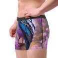 thumbnail image 2 of Fotbe Beautiful Flower Blue Bird Calzoncillos Tipo Boxer con Bolsa de Soporte Total para Hombre, X-Temp Fresco, Transpirable y de Secado Rápido-Medium, 2 of 5