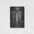 thumbnail image 3 of Luxe Metal Art 'Lacrosse Racquet Blueprint Patent Chalkboard' Metal Wall Art, 16"x24", 3 of 9