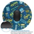 thumbnail image 4 of Disketp Machinery Road Construction Small Mouse Pad 7.9x7.9 Inches,Washable Round Mousepad For Office Laptop Computer,Non-Slip Rubber Base Mouse Pads For Wireless Mouse, 4 of 9