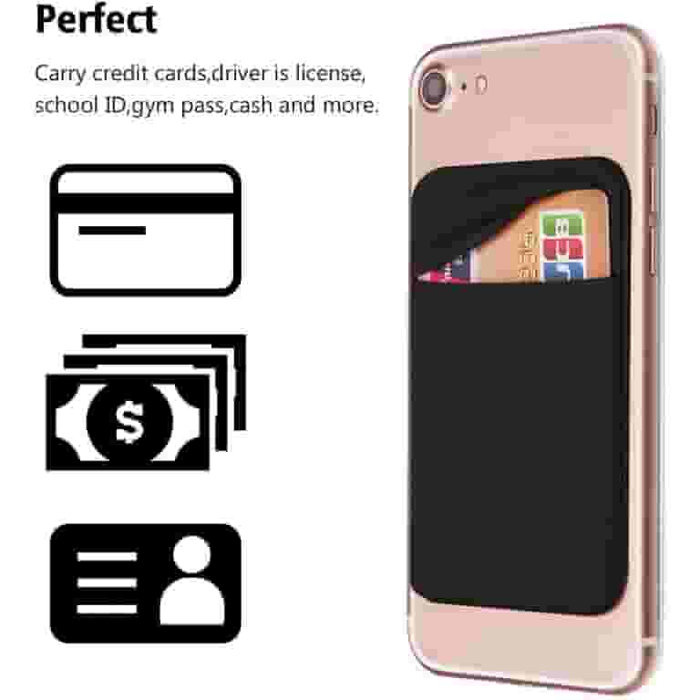 Credit Card Cell Phone Card Holder Sticker Cell Phone Pocket Self