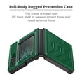 thumbnail image 6 of SaniMore for Motorola Moto Razr 6.7" Folding Armored Case, Rugged PC & TPU Bumpers Magnetic Cover Support Wireless Charging Military Grade Shockproof Heavy Duty Protective Shell, Armygreen, 6 of 7
