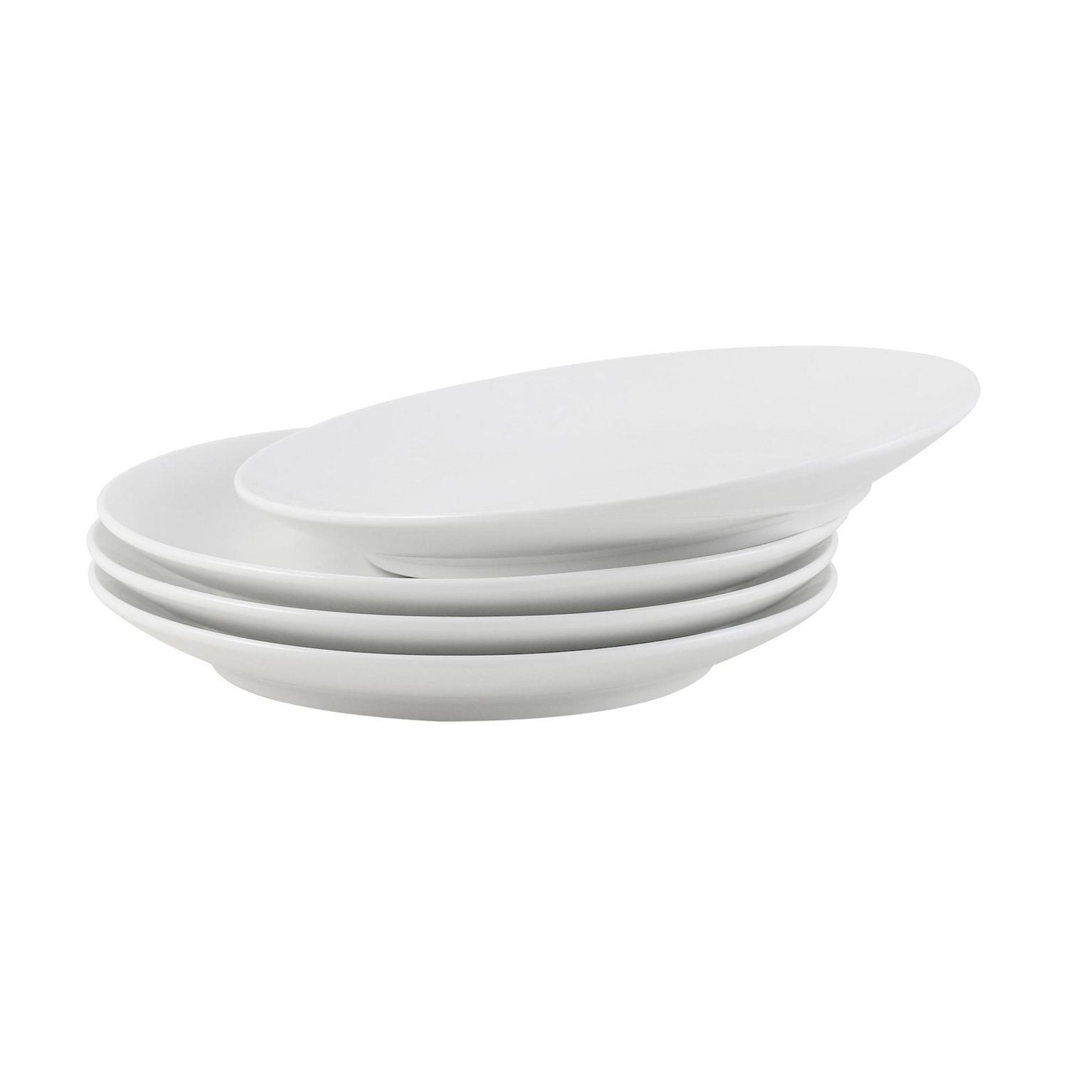 Mainstays Glazed White Round Stoneware Salad Plate, 7.5”