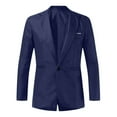thumbnail image 5 of Men's underwear Men Fashion Suit Western Suit Outfit for Men Mens 3 Piece Slim Fit Big And Tall Tuxedo Button Set Jacket Pants Light Suits for 3 Button Fabric Mens Elegant Navy M, 5 of 6