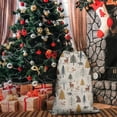 thumbnail image 5 of Christmas Bags Drawstring,Beige Christmas Forest Animal Pattern Large Xmas Christmas Gift Bags,Reusable for Xmas and New Year Party Favors and Supplies,27.6" X 19.7", 5 of 6