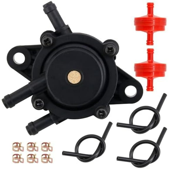 Fuel Pump for Kohler 17HP-25 HP Small Engine Lawn Tractor, Gas Vacuum Fuel Pump with Fuel Filter for Yamaha Briggs & Stratton 491922 691034 692313 808492 808656 John Deere