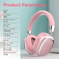 thumbnail image 5 of B35S Wireless Over Ear Headphones, Noise Canceling Bluetooth 5.3 Headphones with Microphones,Hi-Res Audio,48H Playtime,Foldable,Breathable Soft Earpads for iOS/Android/Samsung/PC, 5 of 11