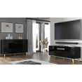 thumbnail image 4 of Homlando DIUNA-RTV-145-3D1K-BM-BG-GL 57 in. Diuna 3D TV Stand, Black High Gloss, 4 of 9