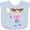 Blue, variant on Inktastic Tennis Girl Girls Baby Bib