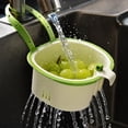 thumbnail image 5 of Tuvgenk Wall-Mounted Sink Drain Basket, Multifunctional Hanging Organizer for Washing Vegetables and Fruit, Kitchen Storage Caddy, 5 of 6