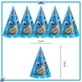 thumbnail image 5 of Decoraciones para fiesta de cumpleaños de Disney Stitch, Lilo y Stitch, servilletas de papel azul, vasos, platos, globos, suministros para baby shower para niños, 5 of 5