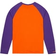thumbnail image 3 of Men's Mitchell & Ness Orange Clemson Tigers Legendary Slub Raglan Long Sleeve T-Shirt, 3 of 5