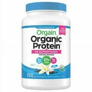 1 Ct Organic Protein and Superfoods Plant Based Protein Powder, Vanilla Bean, 2.7 lbs