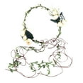 thumbnail image 1 of Diadema de flores boho Zulema Corona Floral ajustable para mujeres y niñas, 1 of 8