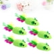 thumbnail image 5 of 5 piezas de juguete de ratón tejido, divertido ratón de plumas, accesorio de juego para gatos, juguete interactivo (verde), 5 of 7