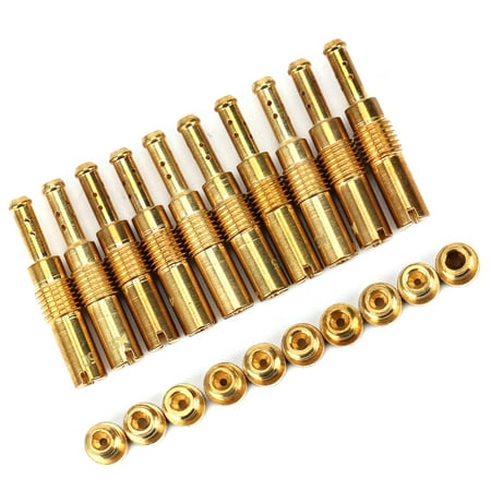 

Carburetor Main Nozzle 10Pcs Guide Nozzles Brass Carburetor Pilot Nozzle For 150cc For 125cc GY6