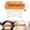 Orange, variant on YardChic Mini Paper Shredder, Paper Folding Machine, Portable Manual Hand Crank Paper Shredder, Desktop Strip Cut Paper Shredding Machine, Small Paper Shredder for Home Office Classroom Desktop Use