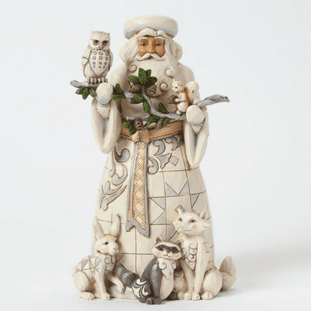 Jim Shore 4040900 Woodland Santa with Animals