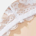 thumbnail image 6 of LNWUY Women's Underwear Regular Thin Lace Breathable Boyshort Panties Cheeky Panty for Ladies White XL, 6 of 7