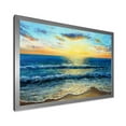 thumbnail image 2 of Designart 'Sunrise Glow On The Ocean Waves I' Nautical & Coastal Framed Art Print, 2 of 4