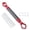 14CM red, variant on Yihuala Stable Shock Light Mount for Bikes Handlebars Providing Safely Even on Rough Road for Safe Night Ridings