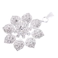 thumbnail image 1 of frágil Collar de Cristal Lazo de Cuello Diamante de Imitación Floral Grande Joya para Mujeres, 1 of 7